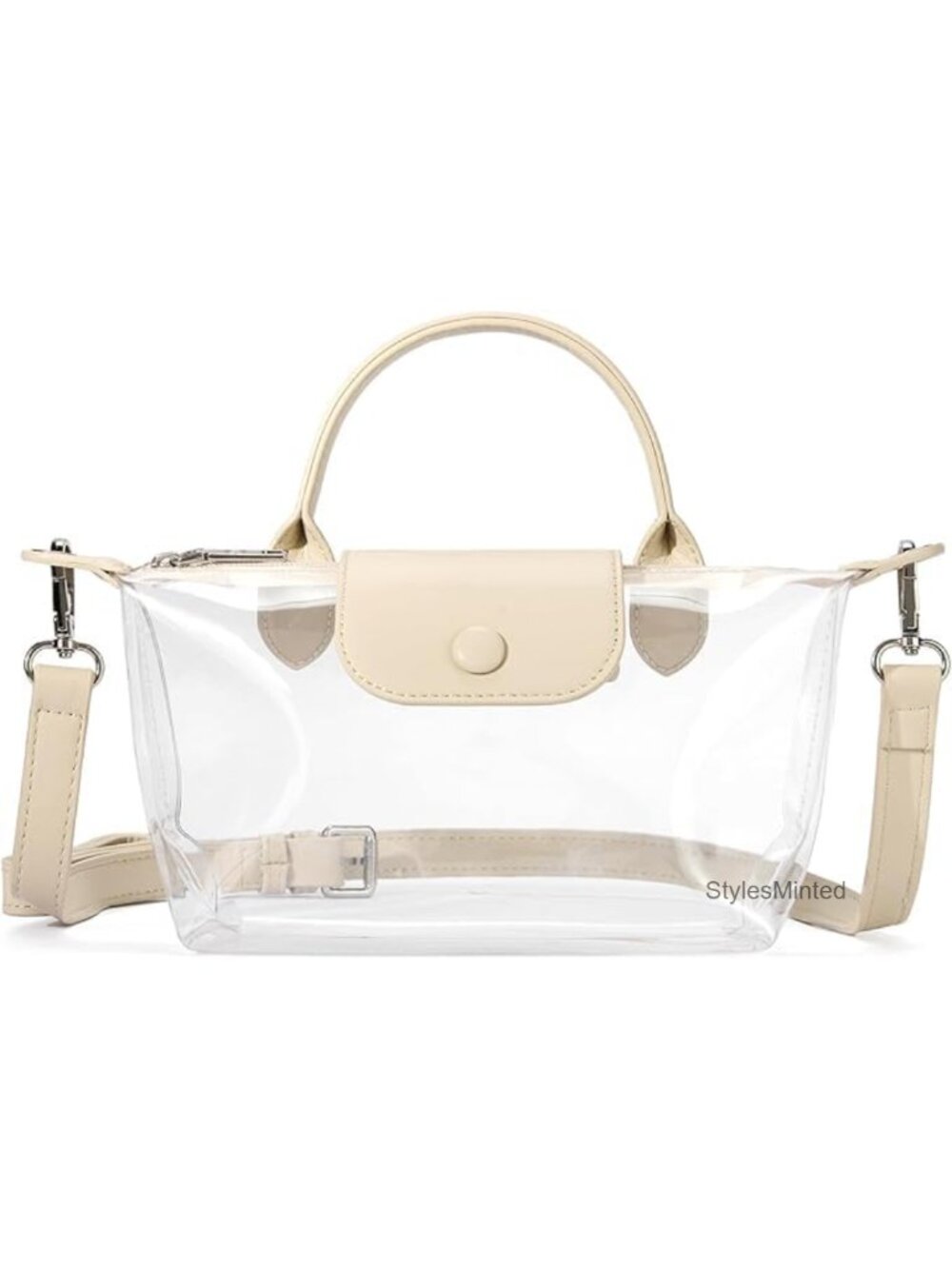 Stadium Approved Clear Crossbody Purse Concert Bag PVC with Adjustable Strap
